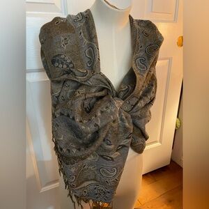 Large Paisley Wrap Scarf